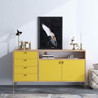 Consolă, Mod Design, LİORA, 140x86x40cm, Stejar / Galben