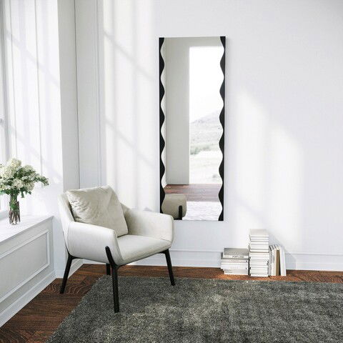 Oglinda decorativa, Neostill, Melodia, 50x140cm, Negru