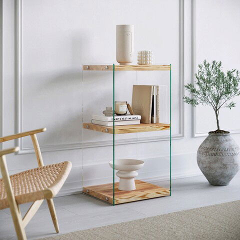 Corp biblioteca, Neostill, Niagara R302, 40x80x35cm, Stejar