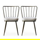 Set scaune (2 bucăți), Nmobb , Yıldız, Cadru: 100% METAL, Nurcă