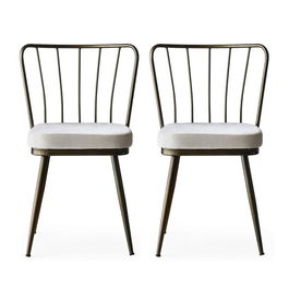 Set scaune (2 bucăți), Nmobb , Yıldız, Cadru: 100% METAL, Nurcă