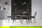 Masă, Nmobb , Metal Otomatik 1173, 130+30x79x80cm, 100% PAL melaminat, Negru