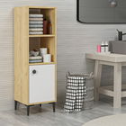 Dulap multifunctional, Olivia, Alone, 38.6x115x35cm, 100% PAL melaminat, Stejar safir / Alb