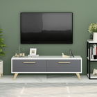 Comoda TV, Olivia, Melisa, 120x45x29.6cm, 100% PAL melaminat , Alb / Antracit