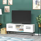 Comoda TV, Olivia, View, 120x48.2x29.6cm, 100% PAL melaminat, Alb