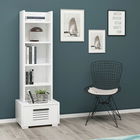 Corp biblioteca, Olivia, Dawn, 35x152.2x25.6cm, 100% PAL melaminat, Alb