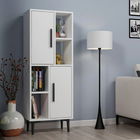 Dulap multifunctional, Olivia, Leni, 50x135x29.6cm, 100% PAL melaminat, Alb