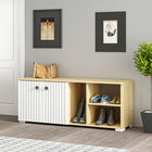Pantofar, Olivia, Sarandon, 120x51.6x31.4cm, 100% PAL melaminat, Alb / Safir