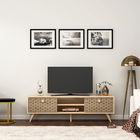 Comoda TV, Olivia, Newyork, 150x45x35cm, 100% PAL melaminat , Stejar safir