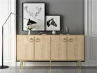 Consolă, Olivia, Drop, 140x75x40cm, 100% PAL melaminat, Stejar safir