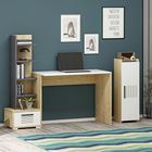 Birou, Olivia, Dawn, 120x72x60cm, 100% PAL melaminat, Stejar safir / Alb / Antracit