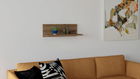 Raft de perete, Puqa Design, Fane, 60x19.6x21.6cm, 100% PAL melaminat, Nuc