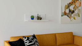 Raft de perete, Puqa Design, Fane, 60x19.6x21.6cm, 100% PAL melaminat, Alb