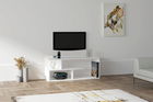 Comoda TV, Puqa Design, Cafu, 100x40x29.6cm, 100% PAL melaminat, Alb
