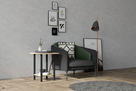 Masuta, Puqa Design, Conty, 160x50.4x24.5cm, 100% PAL melaminat, Safir