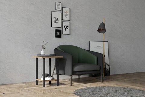 Masuta, Puqa Design, Conty, 160x50.4x24.5cm, 100% PAL melaminat, Nuc