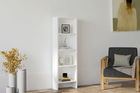 Corp biblioteca, Puqa Design, Barkın, 40x150x19.6cm, 100% PAL melaminat, Alb