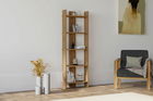 Corp biblioteca, Puqa Design, Virba, 52.4x149x22.6cm, 100% PAL melaminat, Nuc