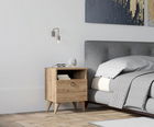 Noptiera, Puqa Design, Barlo, 40x50x40cm, 100% PAL melaminat, Nuc