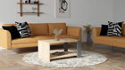 Măsuţă de cafea, Puqa Design, Beste, 80x35x46.4cm, 100% PAL melaminat, Safir / Antracit