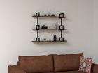 Raft de perete, Puqa Design, Uras, 90x76x19.5cm, 100% PAL melaminat, Nuc