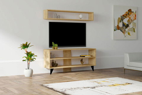 Comoda TV, Puqa Design, Boom, Cm, 100% PAL melaminat, Safir