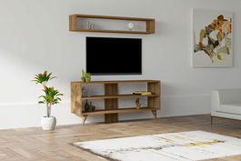 Comoda TV, Puqa Design, Boom, Cm, 100% PAL melaminat, Nuc