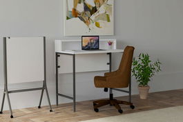 Birou, Puqa Design, Uso, Cm, 100% PAL melaminat, Alb / Negru
