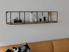 Raft de perete, Puqa Design, Miray v2, 115x25.5x25.5cm, 100% PAL melaminat, Nuc