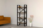 Corp biblioteca, Puqa Design, Alaro, 66x150x32cm, 100% PAL melaminat, Nuc