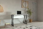 Birou, Puqa Design, Nelsson, 160x50.4x24.5cm, 100% PAL melaminat, Alb