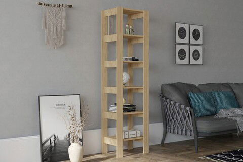 Corp biblioteca, Puqa Design, Creator, 49.8x180x33.6cm, 100% PAL melaminat, Safir