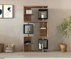 Corp biblioteca, Puqa Design, Icardi, 90x171.9x24.6cm, 100% PAL melaminat, Pinul Atlantic / Antracit