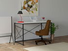 Birou, Puqa Design, Work, 121x72x60cm, 100% PAL melaminat, Alb / Negru