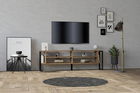 Comoda TV, Puqa Design, Cupe, 160x50.4x24.5cm, 100% PAL melaminat, Nuc