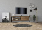Comoda TV, Puqa Design, Asrın, 160x50.4x24.5cm, 100% PAL melaminat, Nuc
