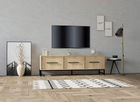 Comoda TV, Puqa Design, Melody, 160x50x40cm, 100% PAL melaminat, Stejar safir