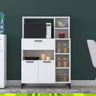 Dulap multifunctional, Rani, F6, 90x133.8x39.5cm, 100% PAL melaminat, Alb