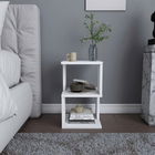 Noptiera, Retricy, Carter, 29.6x29.6x49.4cm, 100% PAL melaminat, Alb