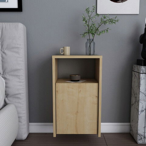 Noptiera, Retricy, Carlin, 36x25.3x61.4cm, 100% PAL melaminat, Stejar