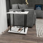 Masuta, Retricy, Bristol, 44.6x35x48.2cm, 100% PAL melaminat, Negru / Alb