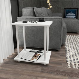 Masuta, Retricy, Bristol, 44.6x35x48.2cm, 100% PAL melaminat, Alb