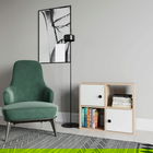Corp biblioteca, Retricy, Tuttle, 72x25x62.6cm, 100% PAL melaminat, Stejar / Alb