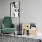 Corp biblioteca, Retricy, Tuttle, 72x25x62.6cm, 100% PAL melaminat, Alb / Stejar