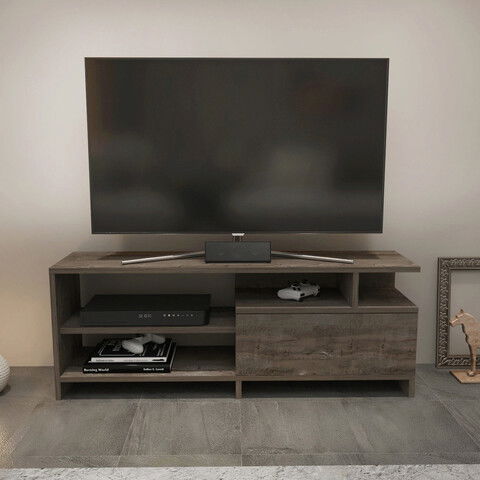 Comoda TV, Retricy, Pulaski, 120x29.9x45.6cm, 100% PAL melaminat, Wenge