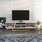 Comoda TV, Retricy, Asal 150, 150x35.2x40cm, 100% PAL melaminat, Aur / Alb