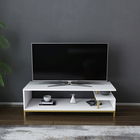 Comoda TV, Retricy, Reilly, 120x44.6x37.6cm, 100% PAL melaminat, Aur / Alb