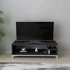 Comoda TV, Retricy, Reilly, 120x44.6x37.6cm, 100% PAL melaminat, Alb / Antracit
