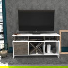 Comoda TV, Retricy, Auburn, 120x29.9x60.6cm, 100% PAL melaminat, Alb / Wenge