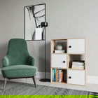 Corp biblioteca, Retricy, Tilton, 72x25x93cm, 100% PAL melaminat, Stejar / Alb